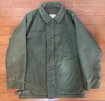 80s A-2 덱 자켓 L 사이즈 스텐실