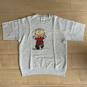 찰리 브라운 맨투맨 티셔츠 L 사이즈 그레이