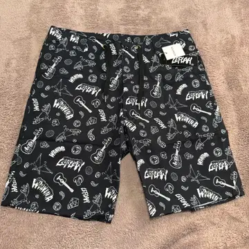 [ 새상품 미사용 ] WANIMA x LEFLAH 블랙 숏팬츠 XL