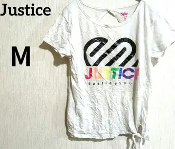 Justice 화이트 T셔츠 [ M ]