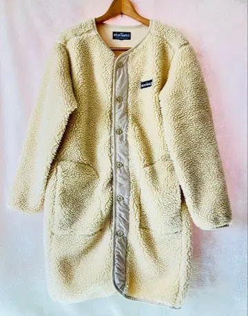 와일드 띵스 WT21421N-D1 보아 파일 프리 노카라 코트 S