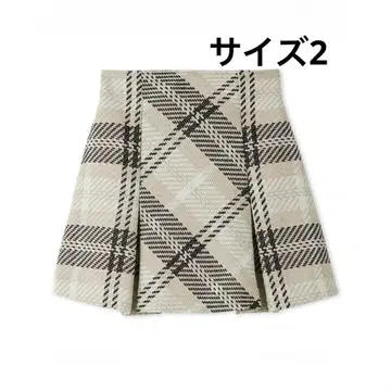 SNIDEL 로빙 체크 미니 스커트 스나이델