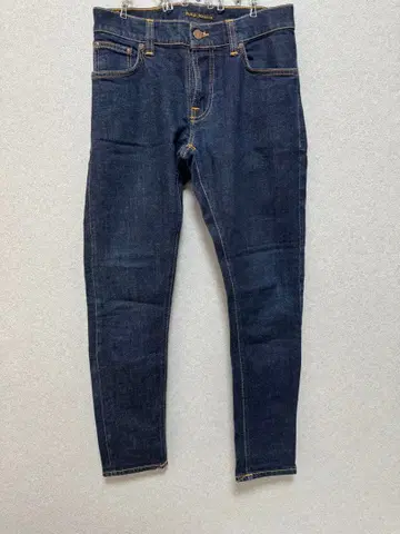 누디 스키니 데님 다크 블루