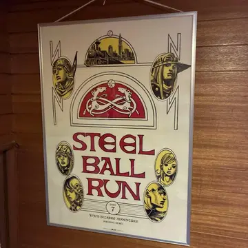 JOJO 제7부 스틸 볼 런 죠죠전 2012 액자 포함 포스터