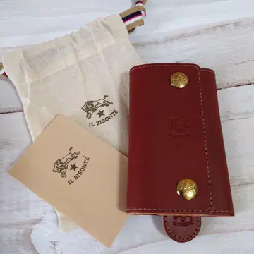 IL BISONTE 가죽 키케이스 브라운