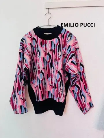 EMILIO PUCCI 추상 패턴 긴팔 니트