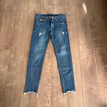 Rogers & Raw 스키니 데님 다크 블루 론 헤르만 데님