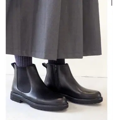 [1회만 사용] 키다리 아저씨 사이드 고어 부츠 24.5cm L 블랙