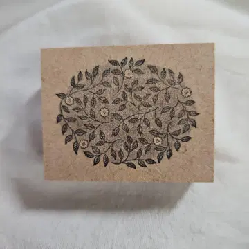 케이분샤 인쇄 톤 스탬프 꽃과 나뭇잎 패턴