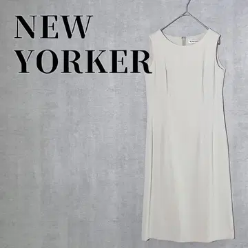 뉴요커 슬리브리스 원피스 포멀 심플 고급 베이지 M