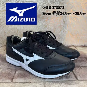 [미사용] Mizuno 블랙 스니커즈 표기 26cm 추천 25cm 전후