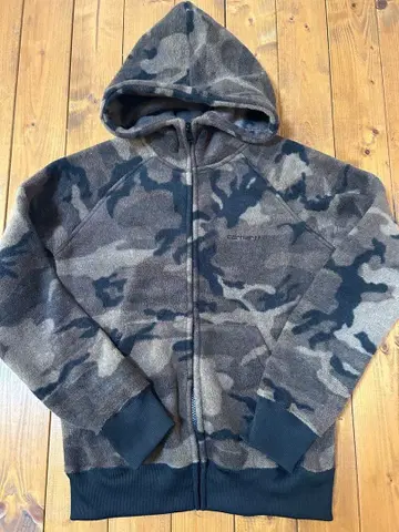 새상품급 칼하트 카모플라쥬 플리스 후드티 사이즈 S