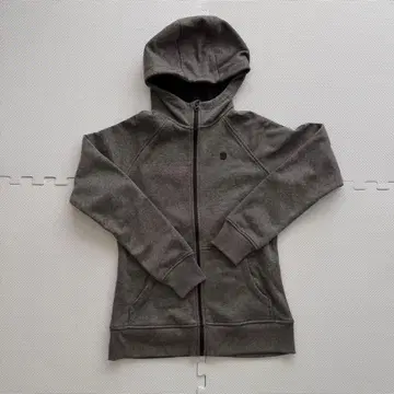 BURTON 그레이 후드 부착 집업 후드티