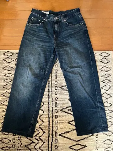 ZARA 다크 블루 와이드 레그 데님 EU40/USA31