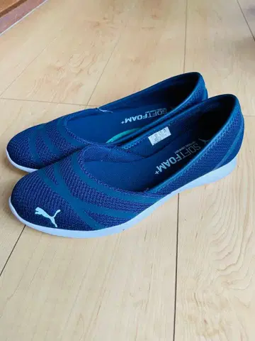 PUMA SOFTFOAM 네이비 플랫슈즈 소프트 신발