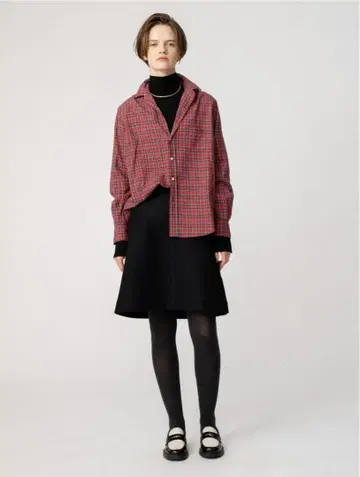 mtmodelist 울 나일론 미니 스커트