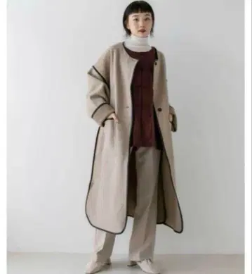 [ 새상품급 ] 카스타네 파이핑 코트