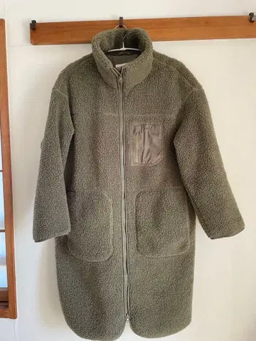 H&M 플리스 자켓 올리브 그린 160/88A