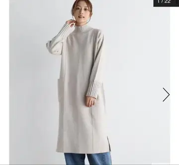 택 포함 새상품 MEDOC Original 사이드 포켓 니트 원피스