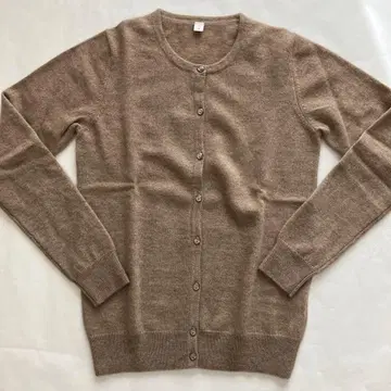 캐시미어 100% 라이트 브라운 가디건 M 사이즈