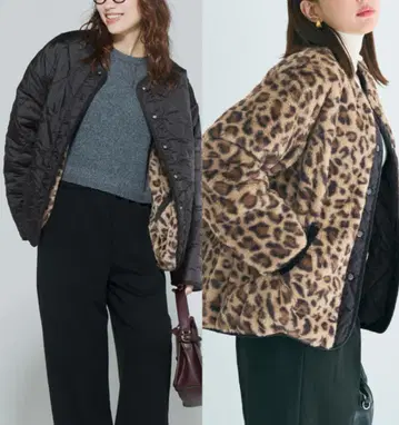 coca 리버서블 퀼팅 자켓 L 사이즈