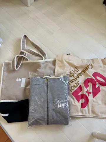 아라시 ARASHI 토트백 & 후드티 세트