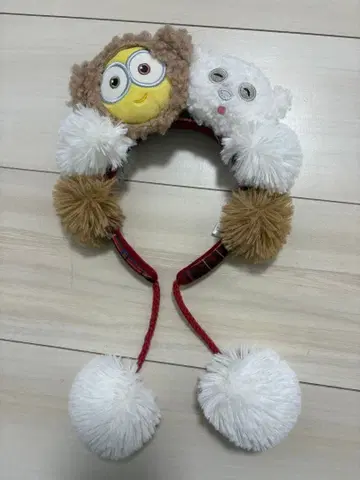 USJ 캐릭터 머리띠 팀 미니언 모자 꽁지