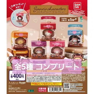 산리오 캐릭터즈 미니어처 패키지 컬렉션 전 5종 컴플리트