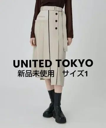 UNITED TOKYO 아지메프린트 스커트
