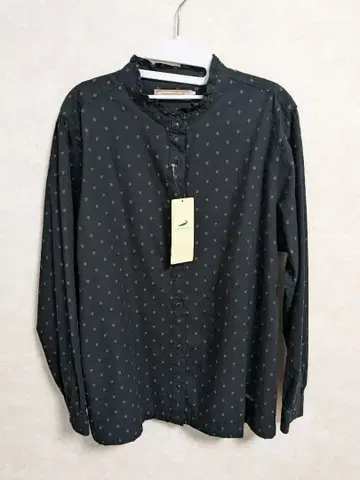 CROCODILE 도트 무늬 긴팔 셔츠 LL 사이즈