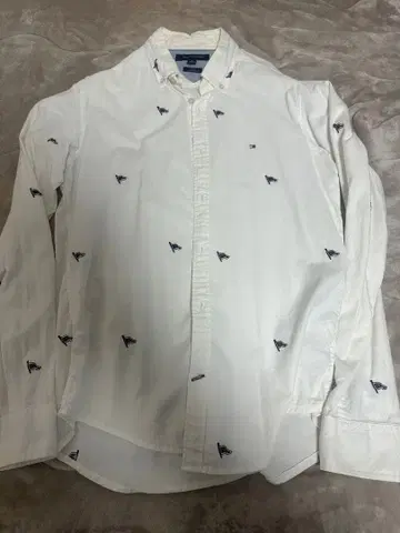 Tommy Hilfiger 화이트 슬림핏 셔츠 XS