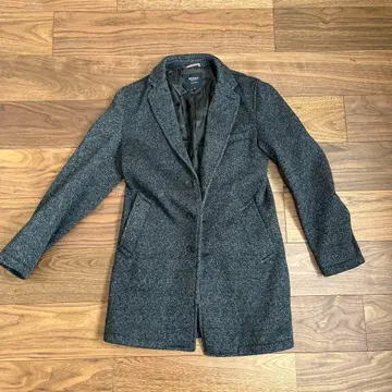 BEAMS 그레이 체스터 코트