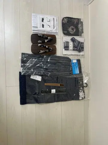 미사용품/새상품 진베이 L 사이즈 일식 세트