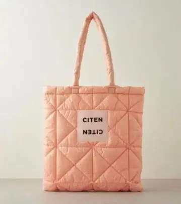 CITEN 패디드 토트백 라이트핑크