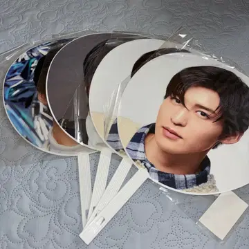 SnowMan 메구로 렌 점보 부채 4개 세트