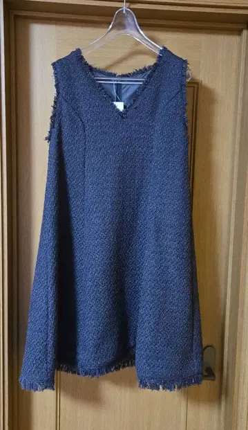 트위드 미니 원피스 내추럴 뷰티 베이직