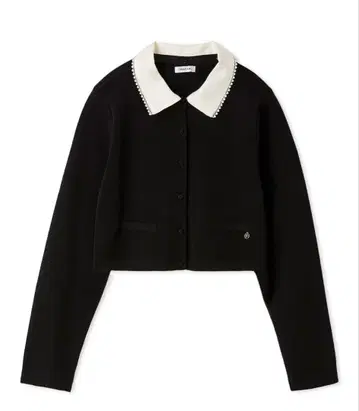 FRAY I.D 펄 트리밍 컬러 어태치드 가디건