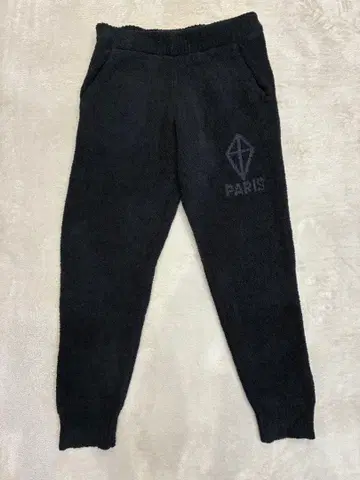 PARIS 로고 블랙 조거 팬츠