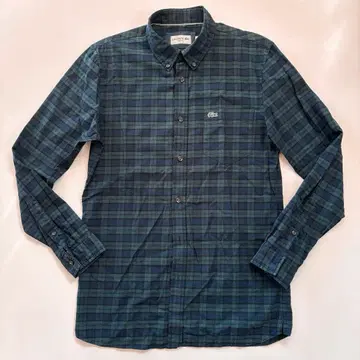 LACOSTE 체크 버튼 다운 셔츠 /S