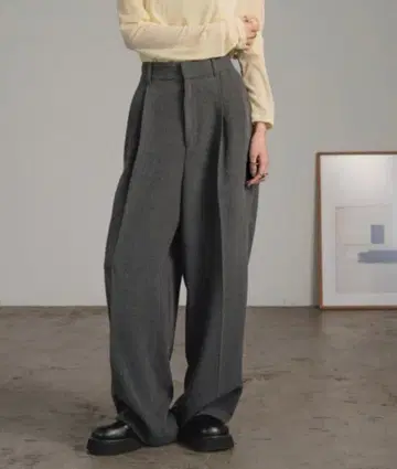 [ 새상품 ] 로리즈팜 TR 와이드 팬츠 그레이 M