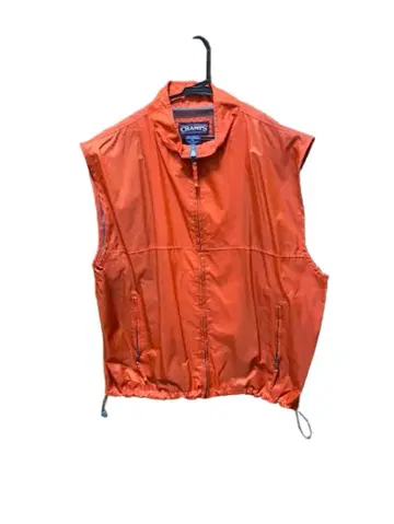 오렌지 슬리브리스 자켓