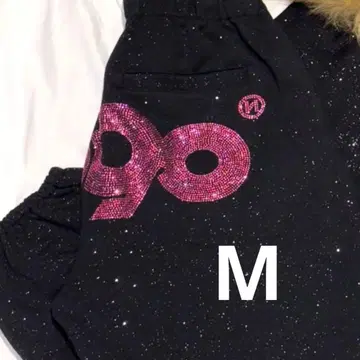 9090 girl 90 로고 글리터 스웻 팬츠 M