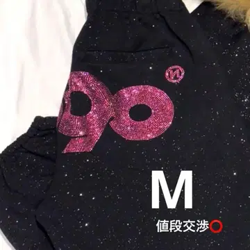 9090 girl 90 로고 글리터 스웻 팬츠 M