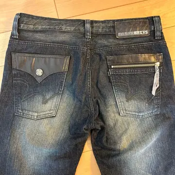 EDWIN XVS 다크 블루 데님 팬츠