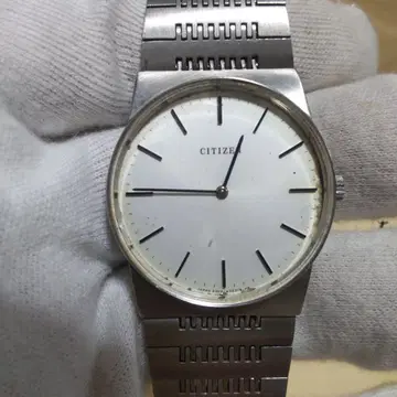 작동품 CITIZEN 수동 와인딩 시계 실버