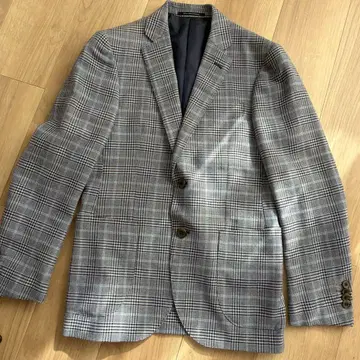 새상품급 Green Label Relaxing 체크 무늬 비즈니스 자켓