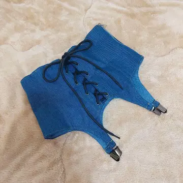 PAMEO POSE Multi Corset 데님 코르셋