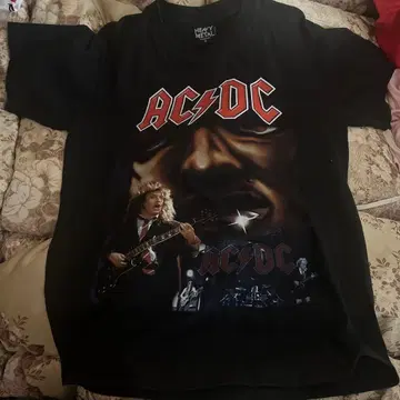 AC/DC 밴딩T셔츠 M 사이즈 블랙