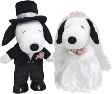 스누피 웨딩 봉제 인형 양풍