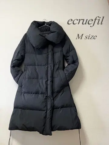 ecruefil 케티 다운 코트 다운 자켓 블랙 M 아우터